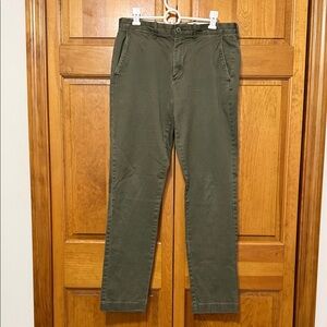 J. Crew Men's Olive Chinos